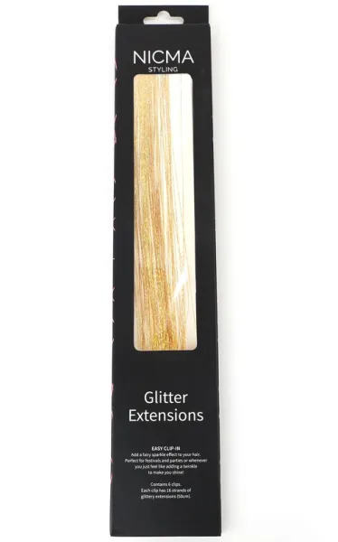 NICMA Styling Glitter Extensions - Gold